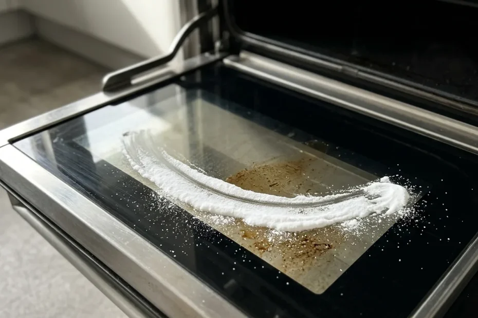 How to clean an oven with bicarbonate of soda without making a mess