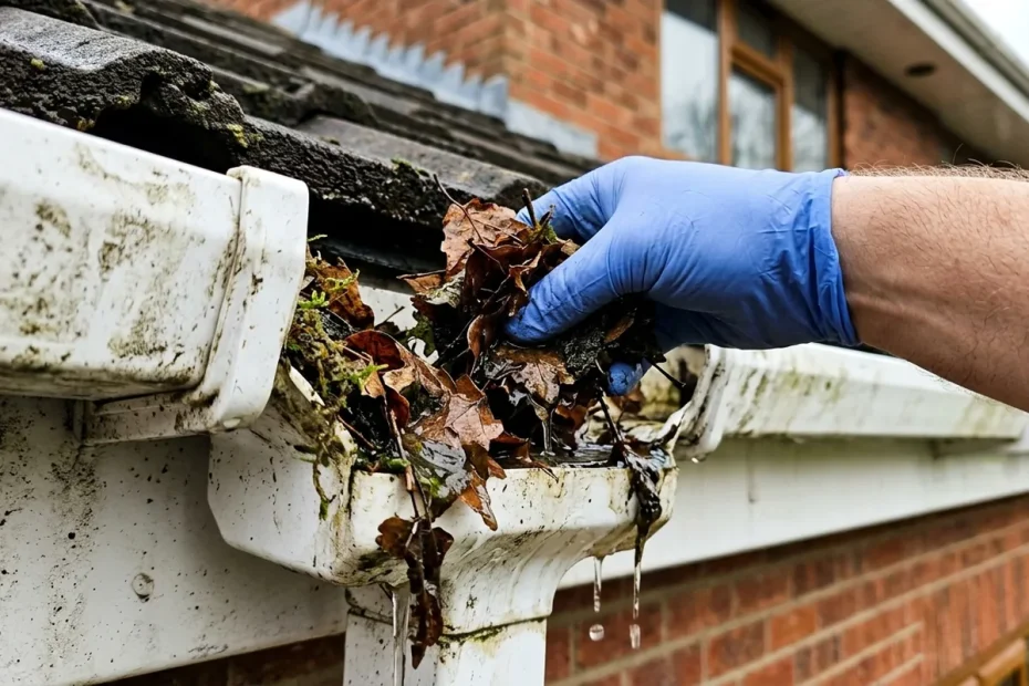 How to clean gutters safely before they cause damp problems indoors