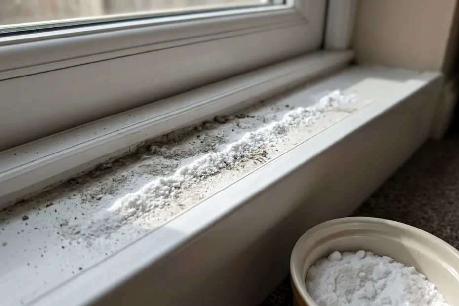 How to clean window tracks with bicarbonate of soda the right way