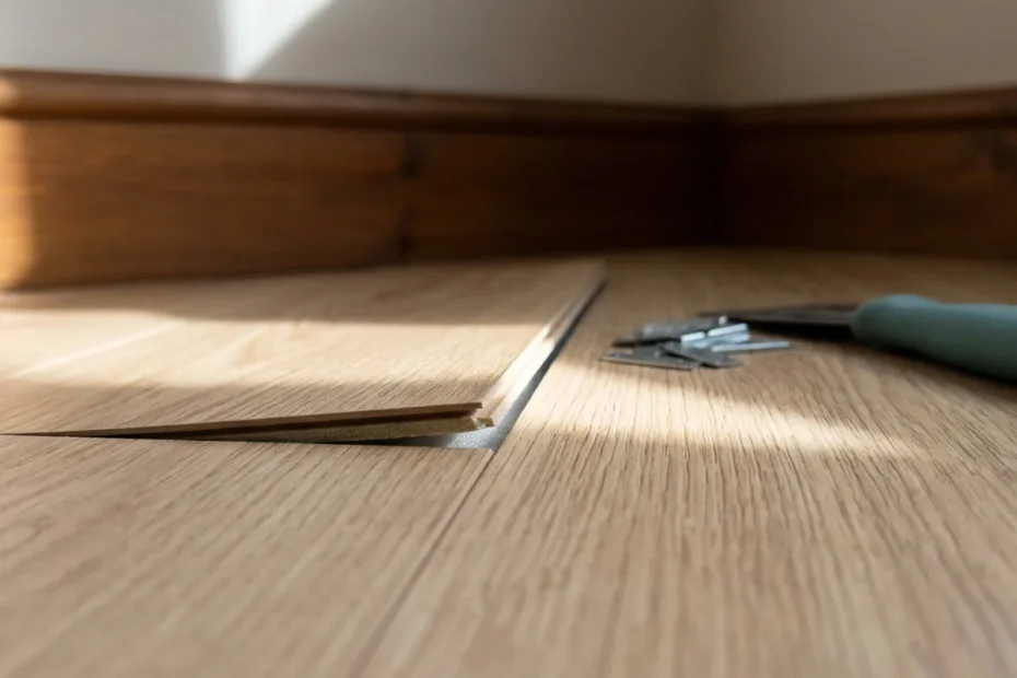 How to lay laminate flooring properly without boards lifting later