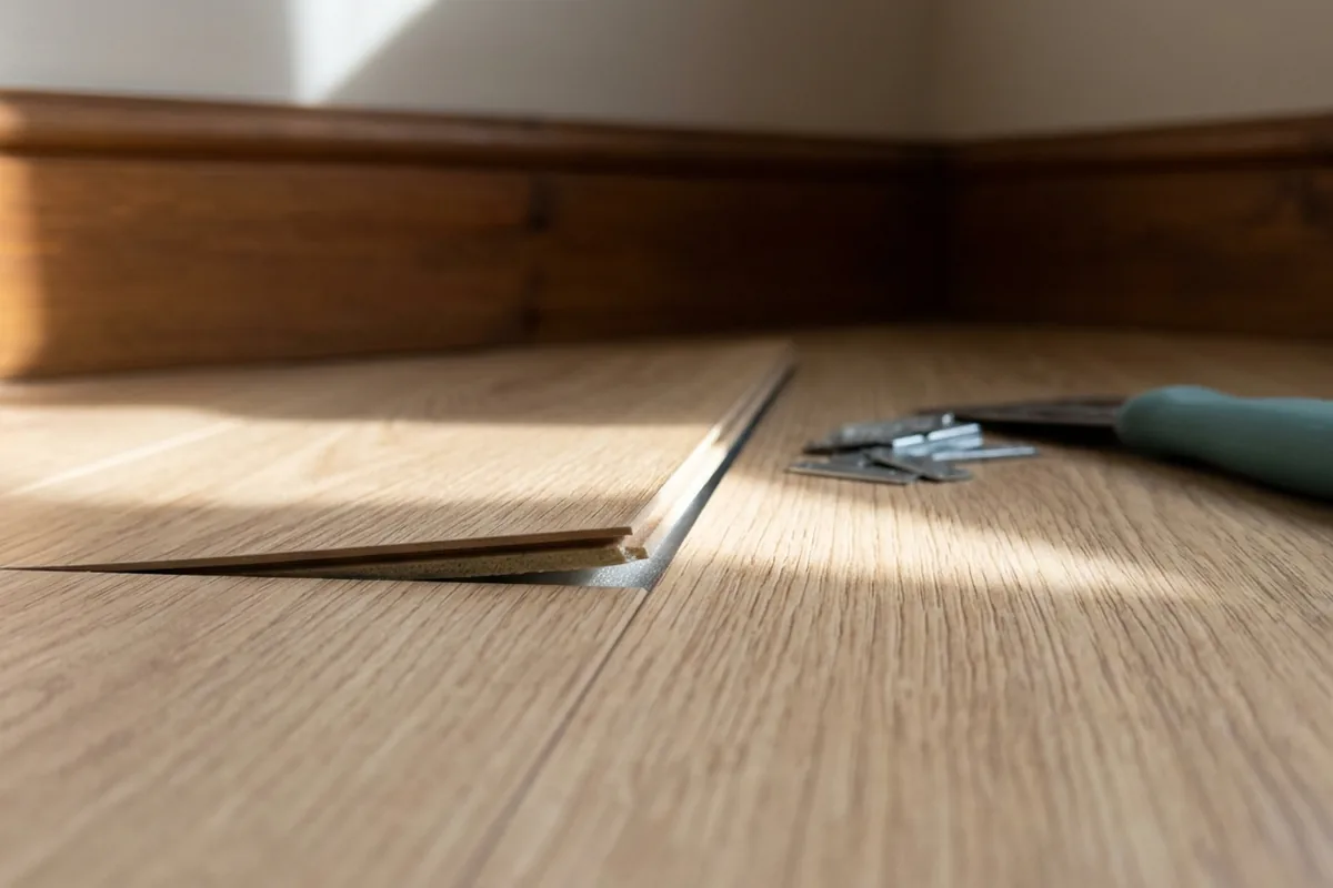 How to lay laminate flooring properly without boards lifting later