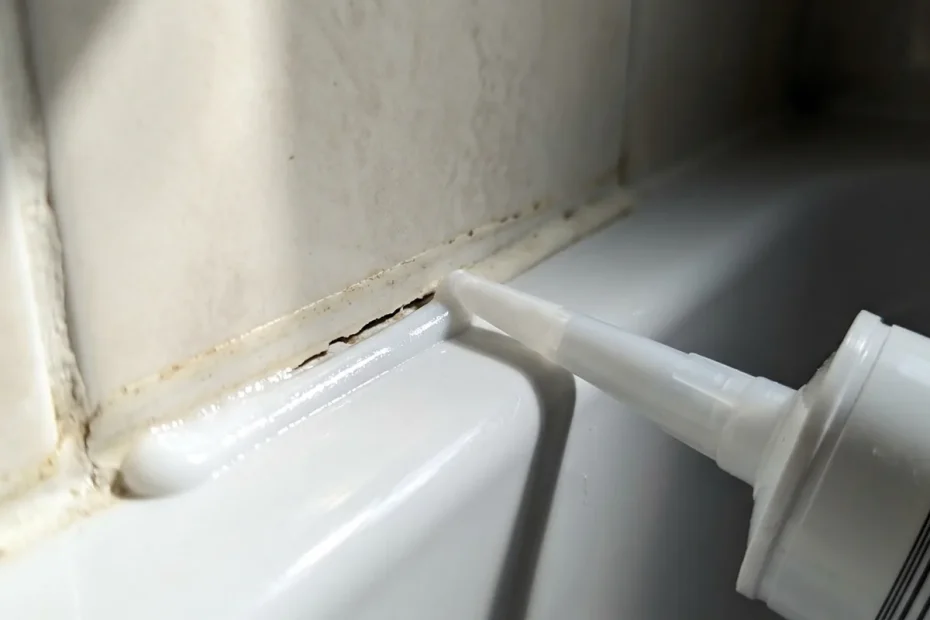 How to repair cracked sealant around a bath before water gets behind it