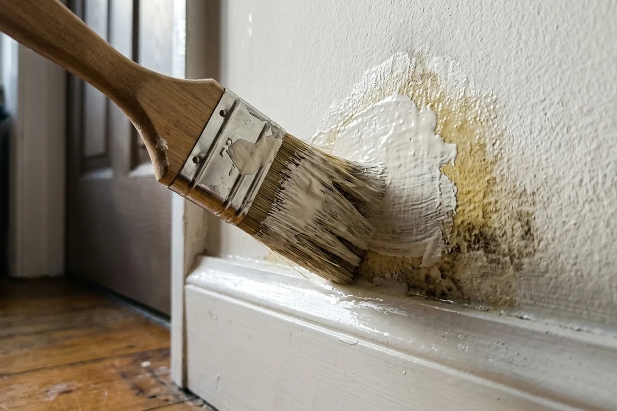 The damp wall painting mistake that can make stains come back