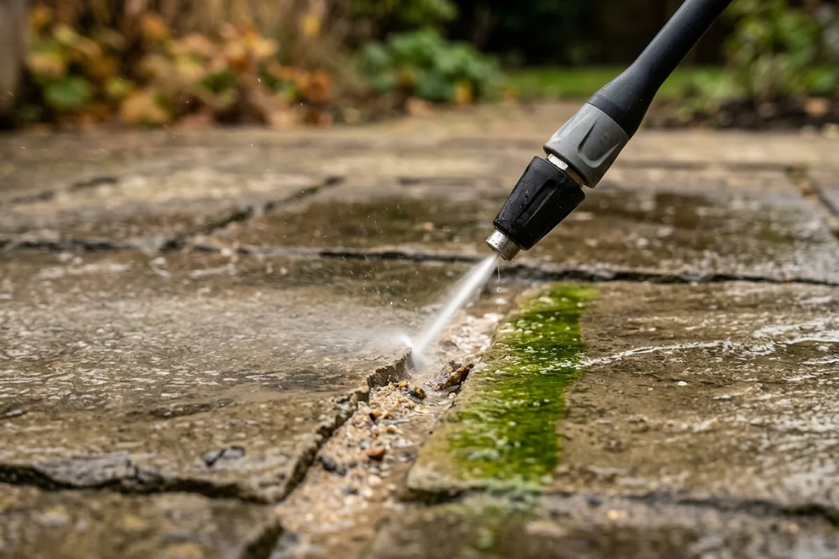 The pressure washer mistake that can loosen paving joints