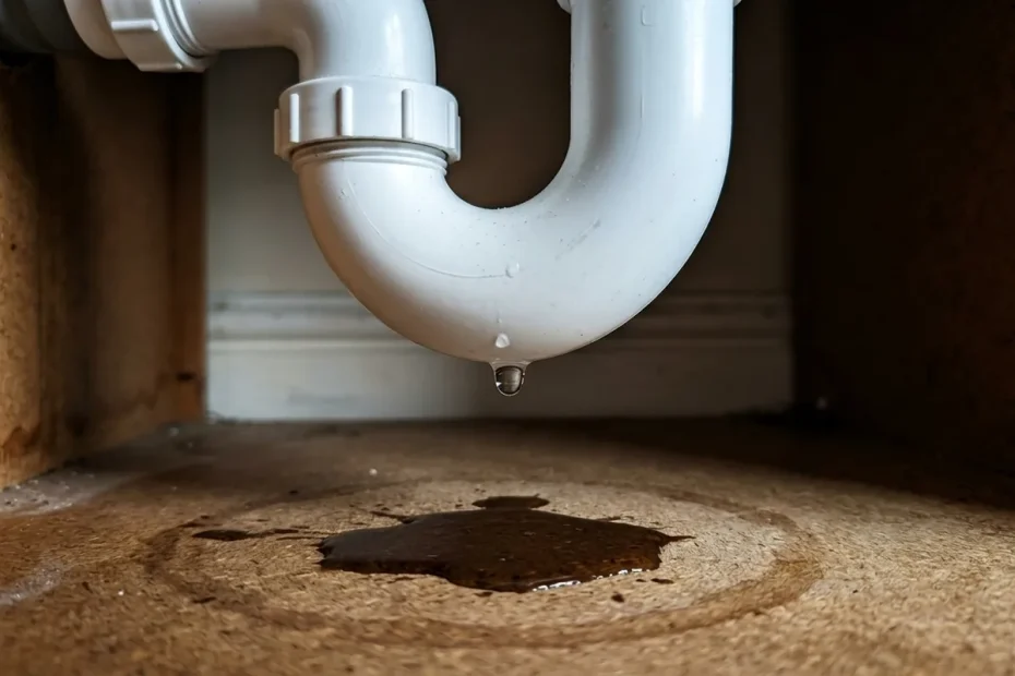 The small leak sign people miss under kitchen cupboards