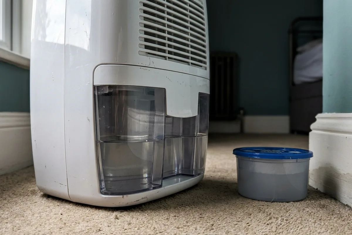 Why a cheap moisture absorber is not the same as a dehumidifier