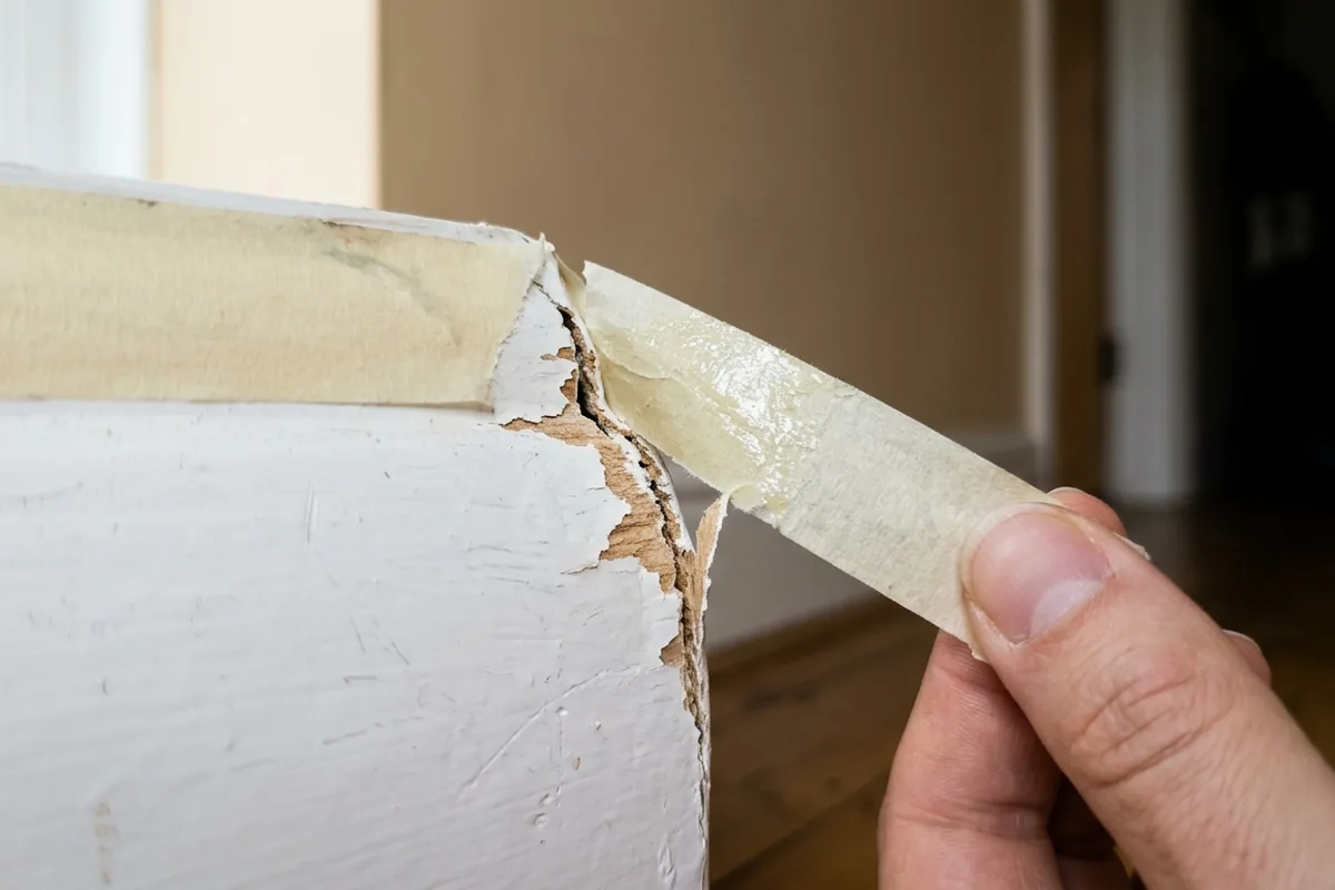 Why cheap masking tape can ruin paint edges if you leave it on too long