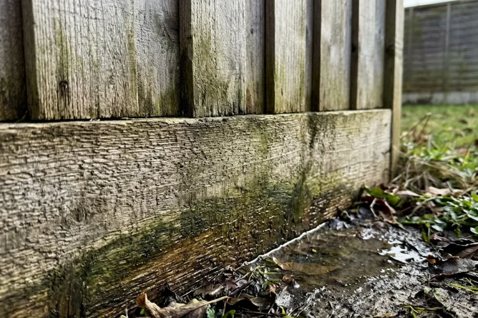 Why fence panels rot faster at the bottom than the top