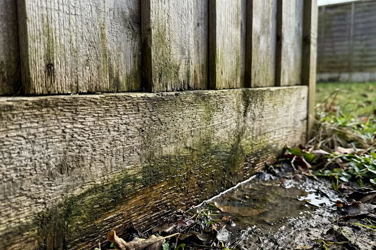 Why fence panels rot faster at the bottom than the top