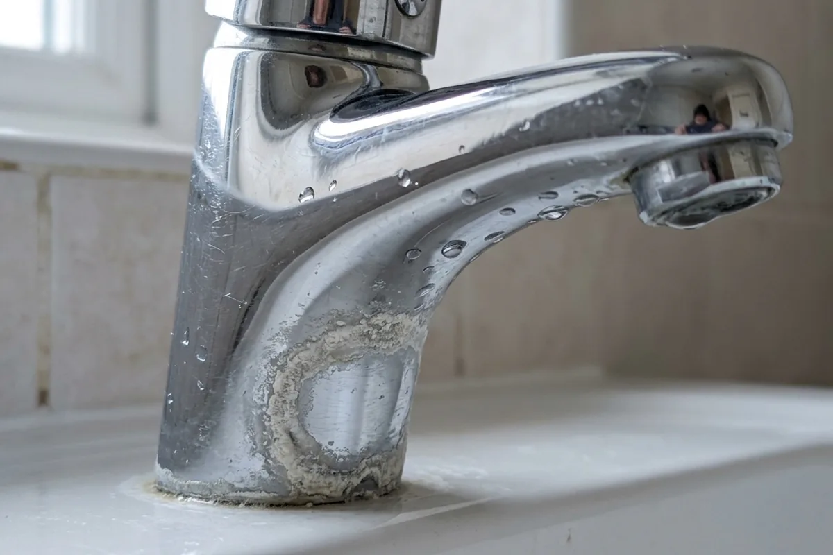 Why limescale keeps coming back quickly after cleaning taps
