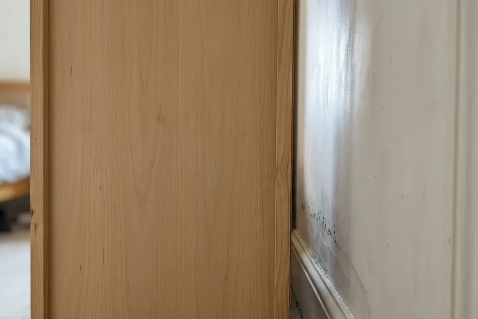 Why mould appears behind furniture before you see it on open walls