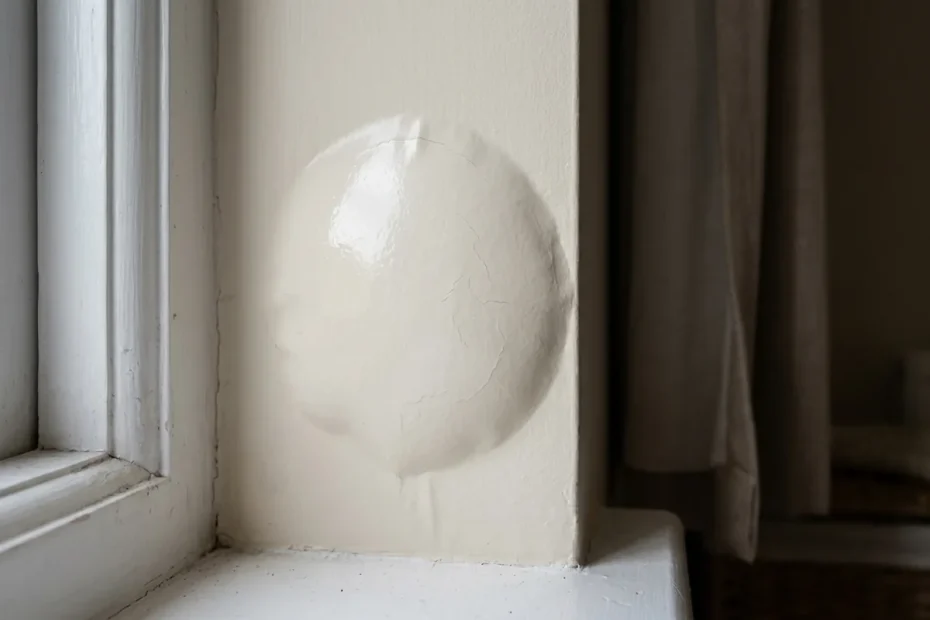 Why paint bubbles near windows after wet weather