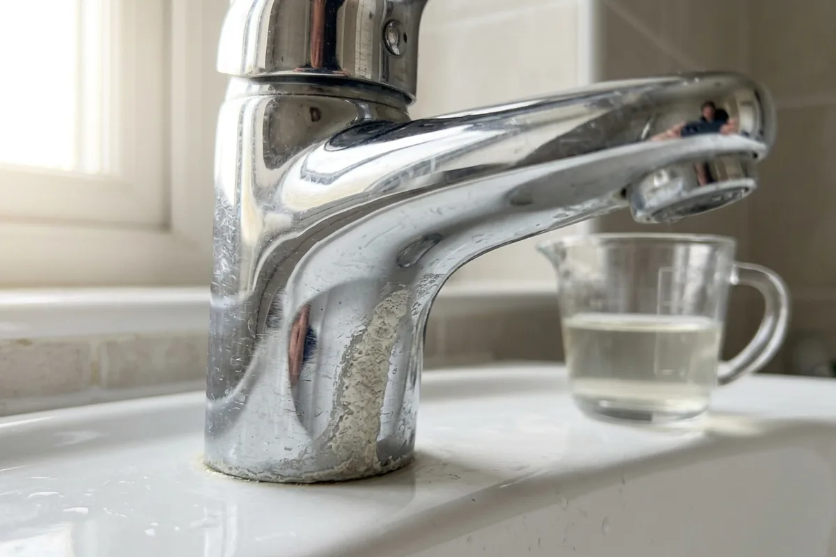 Why you should test vinegar before using it on bathroom taps